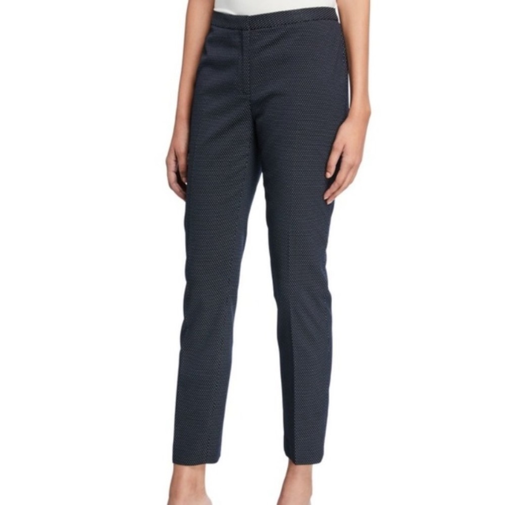 Karl Lagerfeld Navy Trousers Polka Dot Pattern